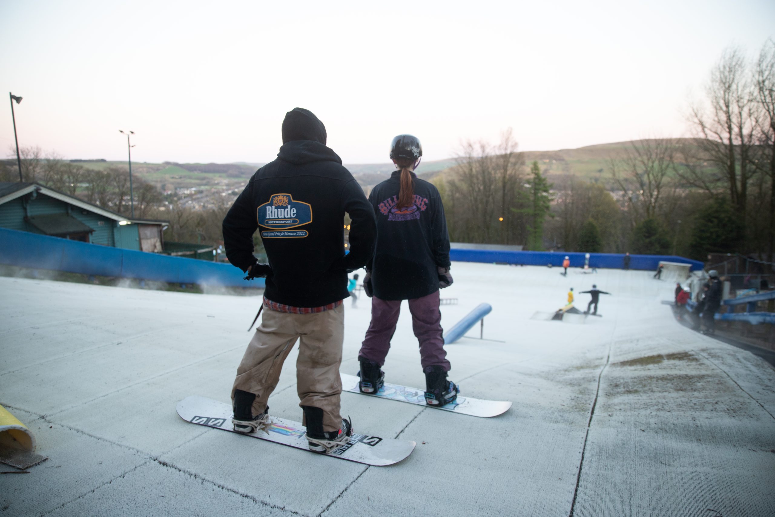 Snowboarding in Lancashire