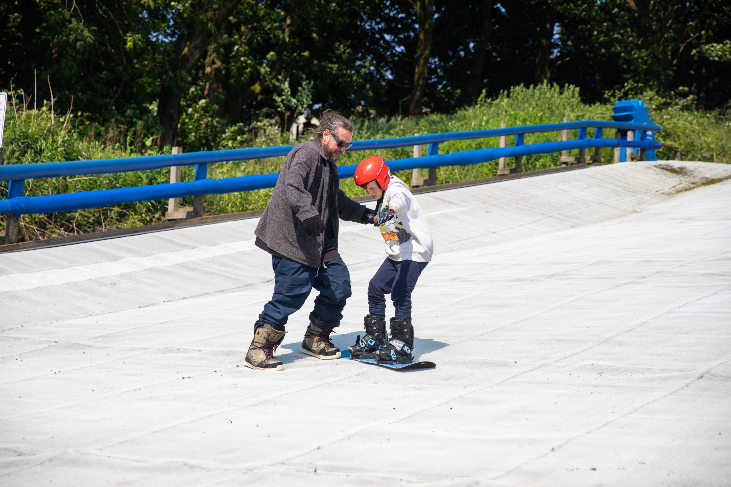 Taster snowboarding
